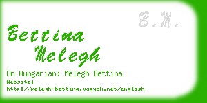 bettina melegh business card